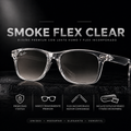 Gafas Wayfarer Crystal Smoke Flex + Estuche Rígido y Paño Microfibra